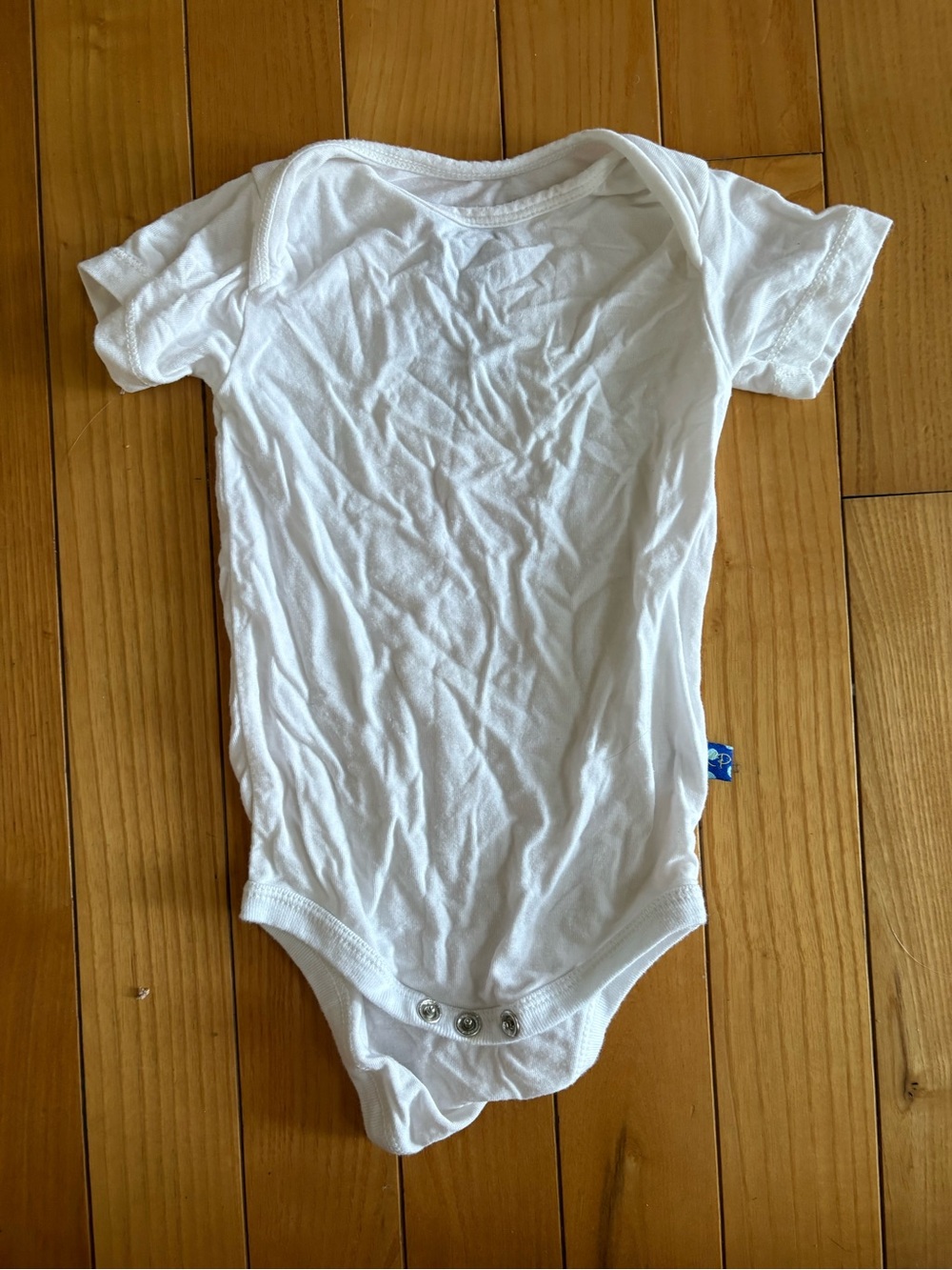 Kickee Pants White Short-Sleeve Baby One-Piece Bodysuit